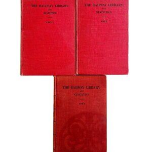 The Railway Library And Statistics 1911-1913 1st Editions HC Book Lot Of 3 E42